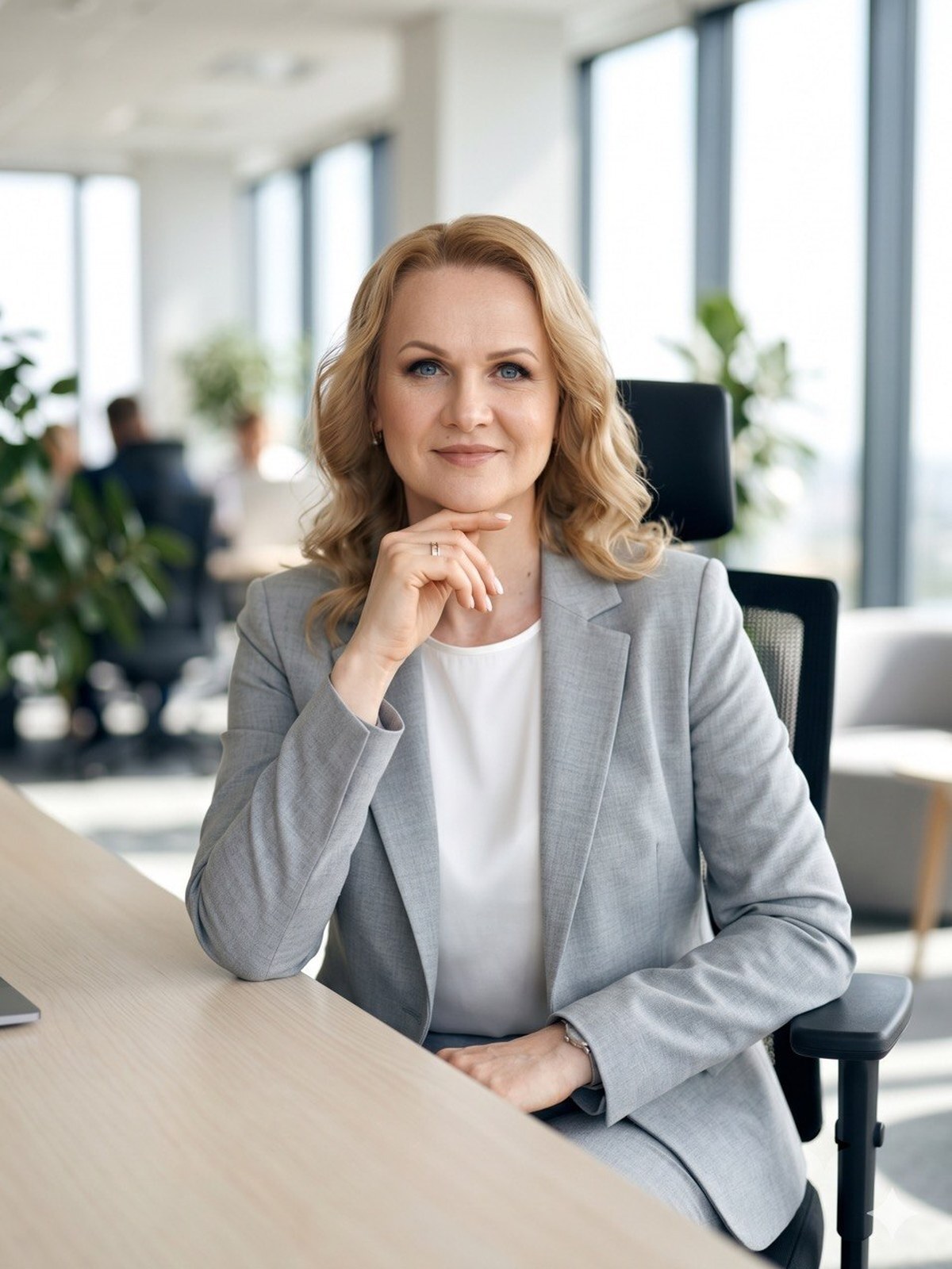 Елена Баданина — портрет в офисе